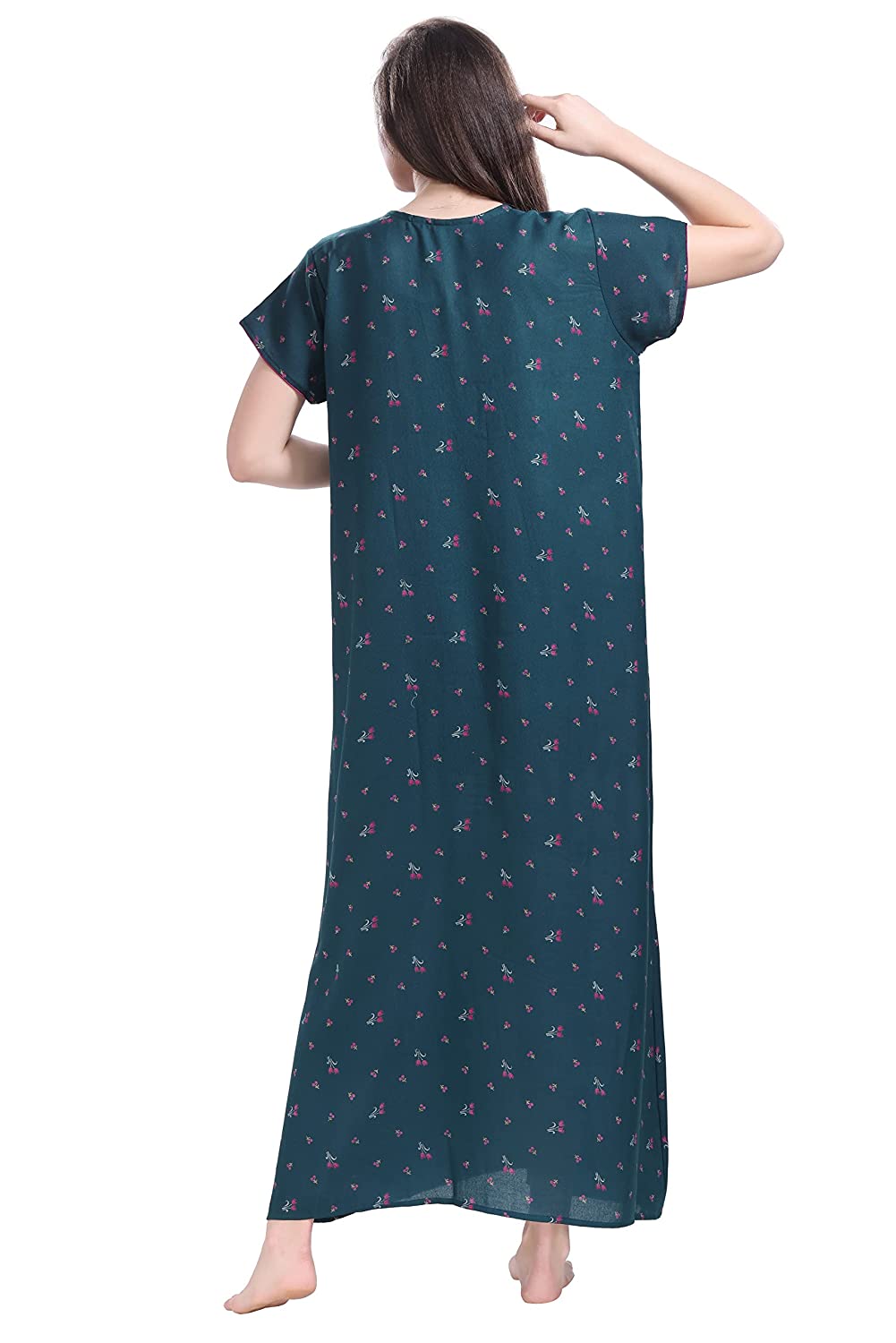 Buy SDGP Cotton Printed Full Length Women's Nightwear & Night Gown/ Nighty  /Maxi Blue Online at Best Prices in India - JioMart.